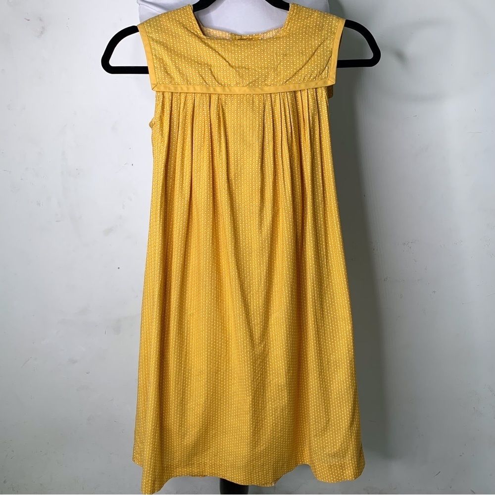 Cacharel Girl's Yellow Mushroom Print Sleeveless Dress Size 10